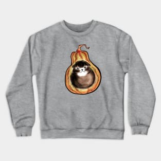 Cat in the pumpkin Crewneck Sweatshirt